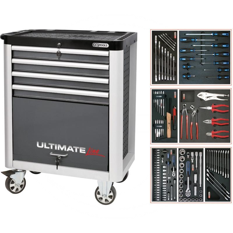 KS Tools Grey ULTIMATE tool cabinet set, 125pcs | zdjęcie nr 1