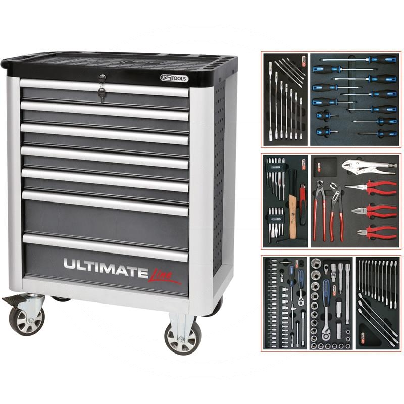 KS Tools Grey ULTIMATE tool cabinet set, 125pcs | zdjęcie nr 1