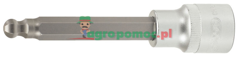 KS Tools Hex bit socket,ball ended,long,1/2",5mm | zdjęcie nr 1