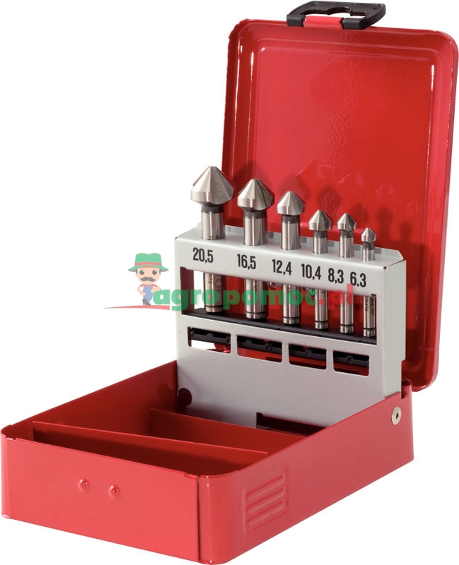 KS Tools HSS Co cone&deburrer set,6pcs,6,3-20,5mm | zdjęcie nr 1