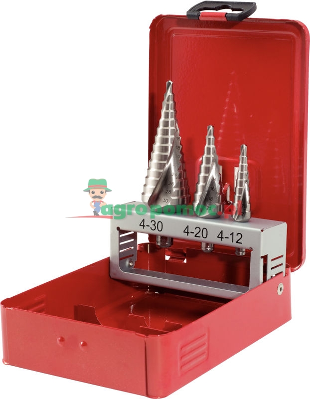 KS Tools HSS Co stepped hole cutter set, 3pcs | zdjęcie nr 1