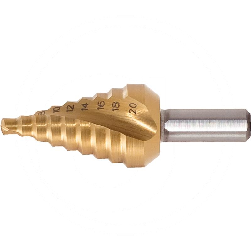 KS Tools HSS TIN stepped hole cutter,shortØ4-20mm, 9 steps | zdjęcie nr 1