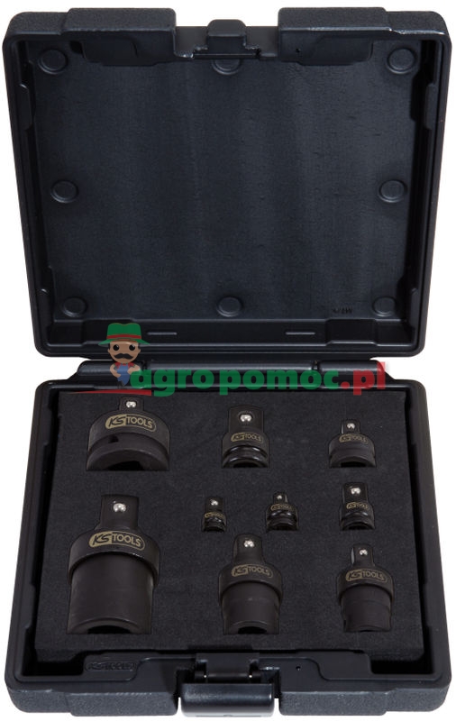KS Tools Impact socket drive adaptor set, 9pcs | zdjęcie nr 1