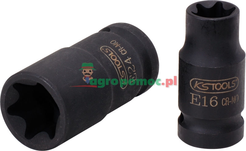 KS Tools Impact socket ETX, 3/8", E6 | zdjęcie nr 1