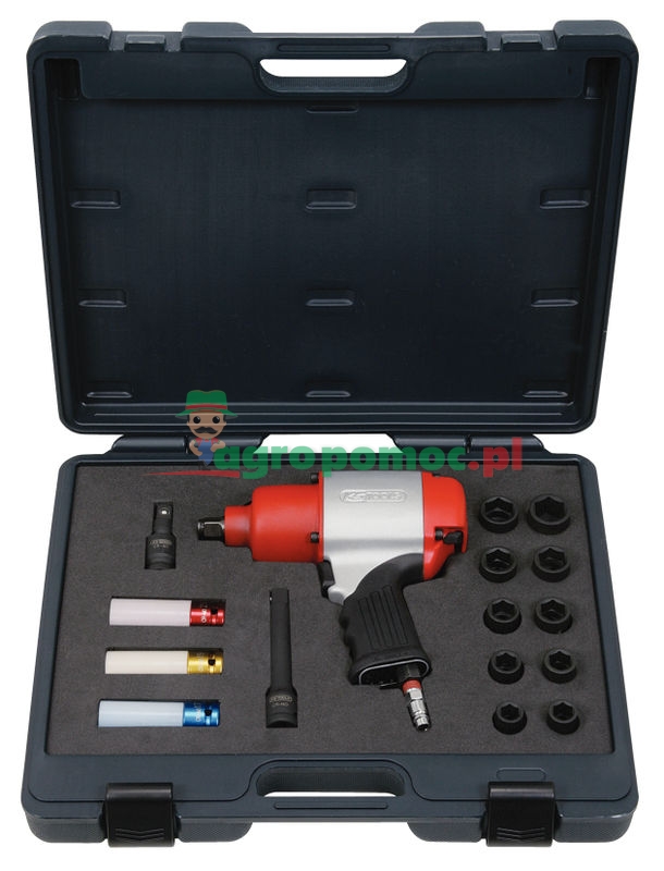 KS Tools Impact wrench set, 17pcs, 1/2", 810Nm | zdjęcie nr 1