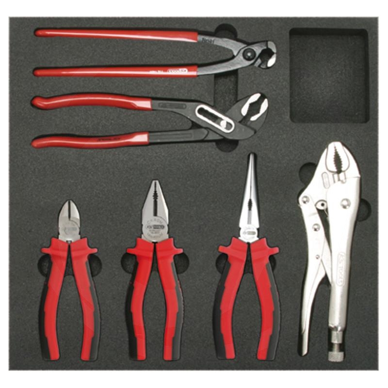 6 pieces in 1//3 System Inlay KS TOOLS SCS Circlips Pliers Set