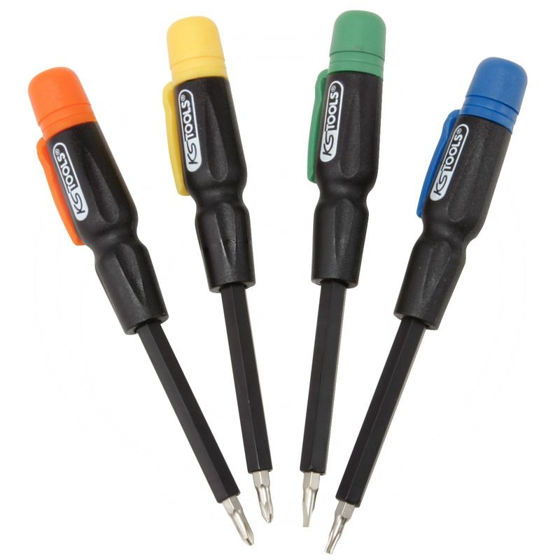 KS Tools Precision screwdriver set, 4pcs | zdjęcie nr 1