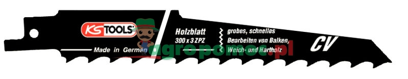 KS Tools Sabre saw blade CV, L=280mm, 8,5mm, 5pcs | zdjęcie nr 1