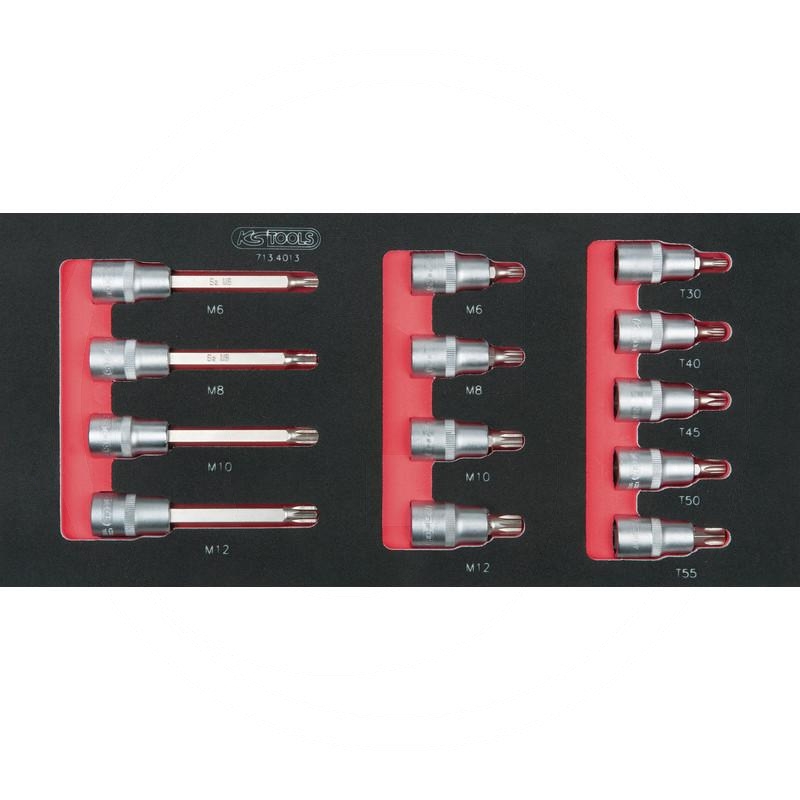 KS Tools SCS 1/2'' Bit socket set, 13 pcs, 1/3 system insert | zdjęcie nr 1