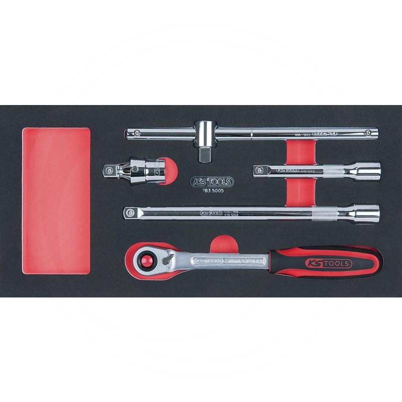 KS Tools SCS CHROMEplus 1/2" Socket set, 5 pcs, 1/3 system insert | zdjęcie nr 1