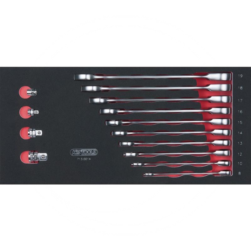 KS Tools SCS GEARplus ratchet combination spanner set, 14 pcs, 1/3 system insert | zdjęcie nr 1