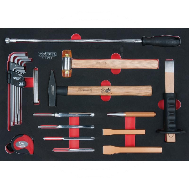 KS Tools SCS hammer and wrench set, 23 pcs, 1/1 system insert | zdjęcie nr 1