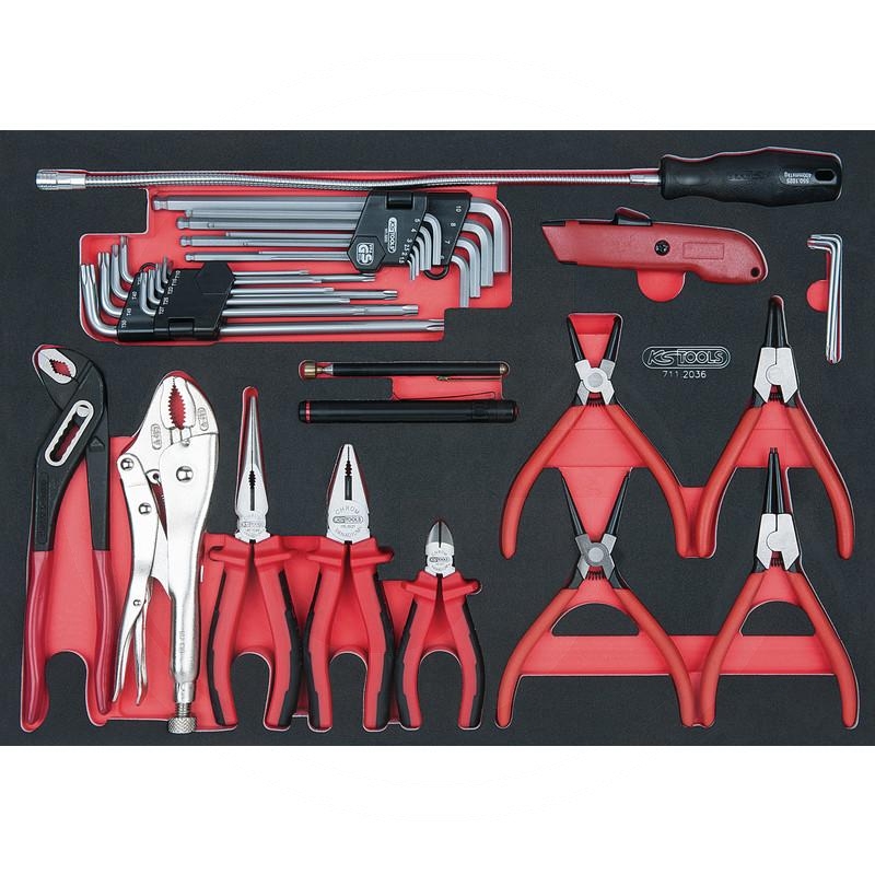KS Tools SCS pliers and wrench set, 36 pcs, 1/1 system insert | zdjęcie nr 1