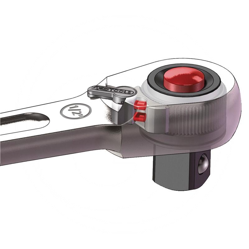 KS Tools Slimpower ratchet, 3/8", 195mm | zdjęcie nr 1