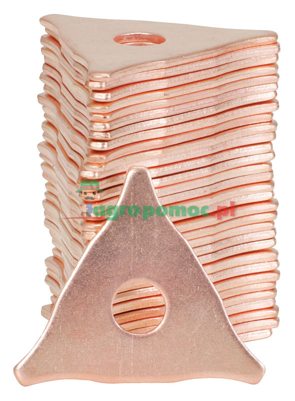 KS Tools Triangular-washer 2.5 x 50.0 mm copper coated 100pcs | zdjęcie nr 1