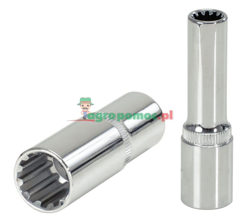 KS Tools TRIPLE+ socket, deep, 3/8", 9mm | zdjęcie nr 1