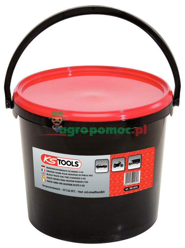 KS Tools Tyre mounting paste, black, 5kg | zdjęcie nr 1