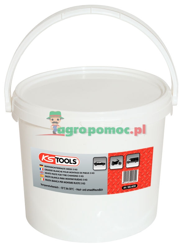 KS Tools Tyre mounting paste, white, 5kg | zdjęcie nr 1