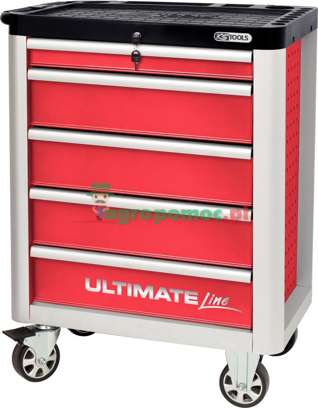 KS Tools ULTIMATE, red roller cabinet,5 drawer | zdjęcie nr 1