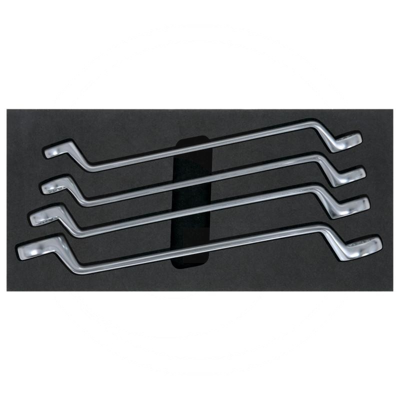 KS Tools ULTIMATEplus double-ended ring spanner set, 75° cranked, 4-pcs., 1/3 Systemeinlage | zdjęcie nr 1