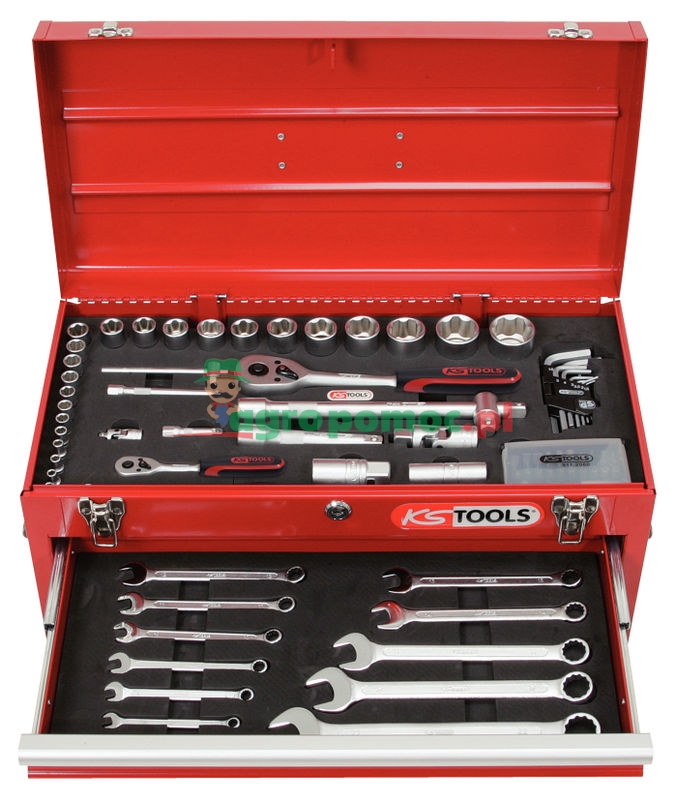 KS Tools Uni tool set,100pcs,1/4" +1/2" | zdjęcie nr 1