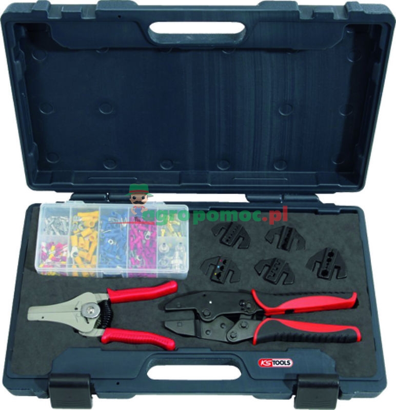 KS Tools Universal crimping tool set with automatic wire stripper, 8 pcs. | zdjęcie nr 1