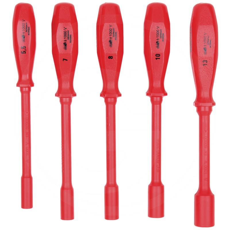 KS Tools VDE socket screwdriver set,5pcs,5.5-13mm | zdjęcie nr 1