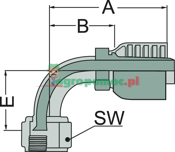 Parker PNE 16 DKJ 1.1/16" 90° | 13948-12-10 | zdjęcie nr 1