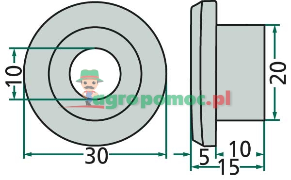 Rasspe Bushing | 1994758C2 | zdjęcie nr 1