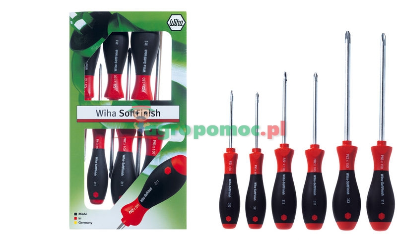WIHA Phillips and Pozidrive screwdriver set SoftFinish² | zdjęcie nr 1
