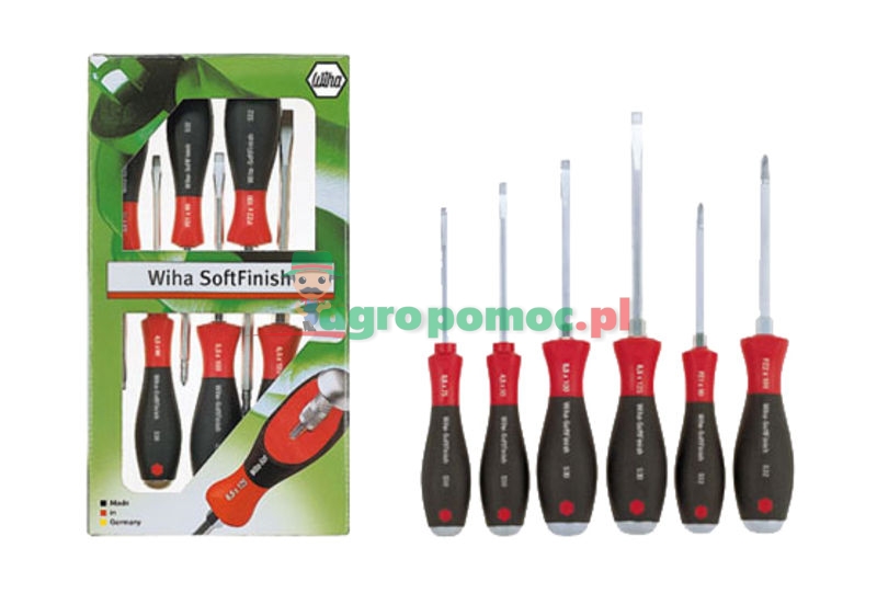 WIHA Slotted and Pozidrive screwdriver set SoftFinish® | zdjęcie nr 1