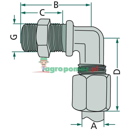  Angled screw-in threaded fitting | 893 830 441 2