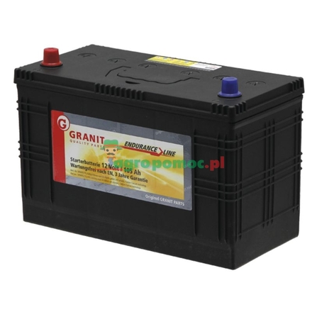 Battery 12V 100Ah filled TY6128 (585C31102) - Spare parts for agricultural  machinery and tractors.