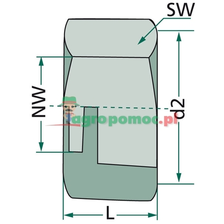  Cap nut nominal value 6