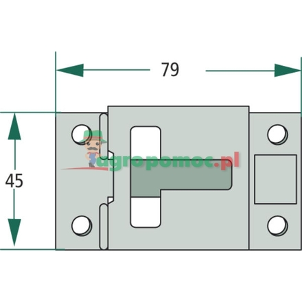  Door stay holder part