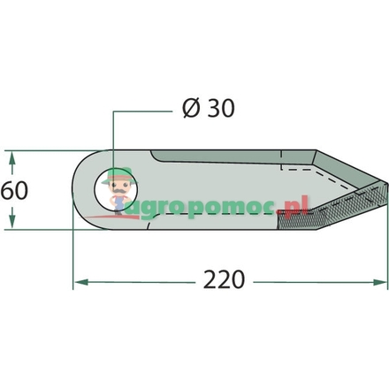  Flail knife | LCA86215, 81457