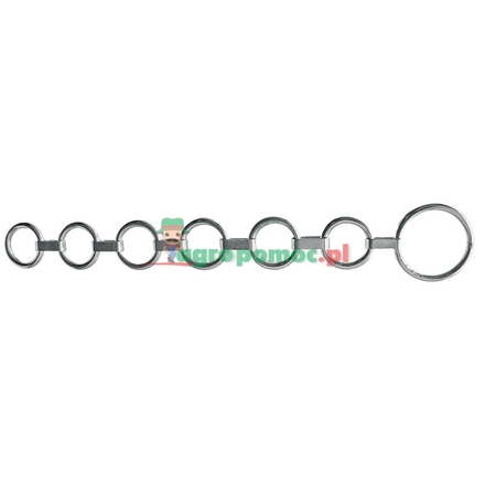  Flat link collar chain galvanised