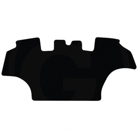  Floor mat, velour, black