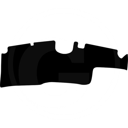  Floor mat, velour, black