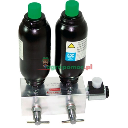  Frontloader shock accumulator double