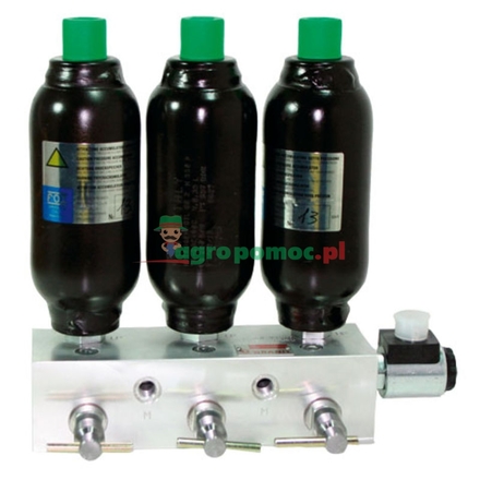  Frontloader shock accumulator triple