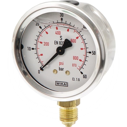  Glycerine-filled pressure gauge