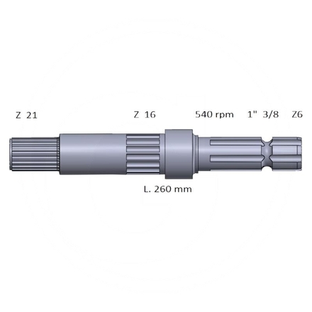  PTO shaft end piece