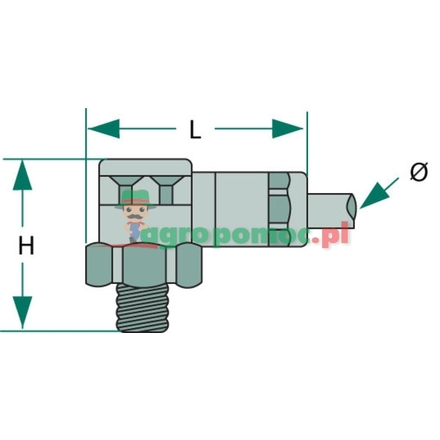  Screw-in swivel joint