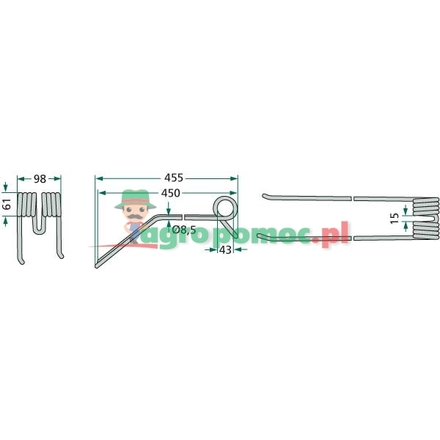  Swather tine | 57701700