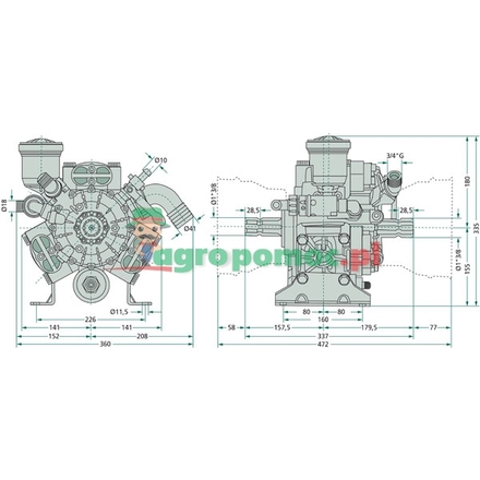 Annovi Reverberi Piston diaphragm pump