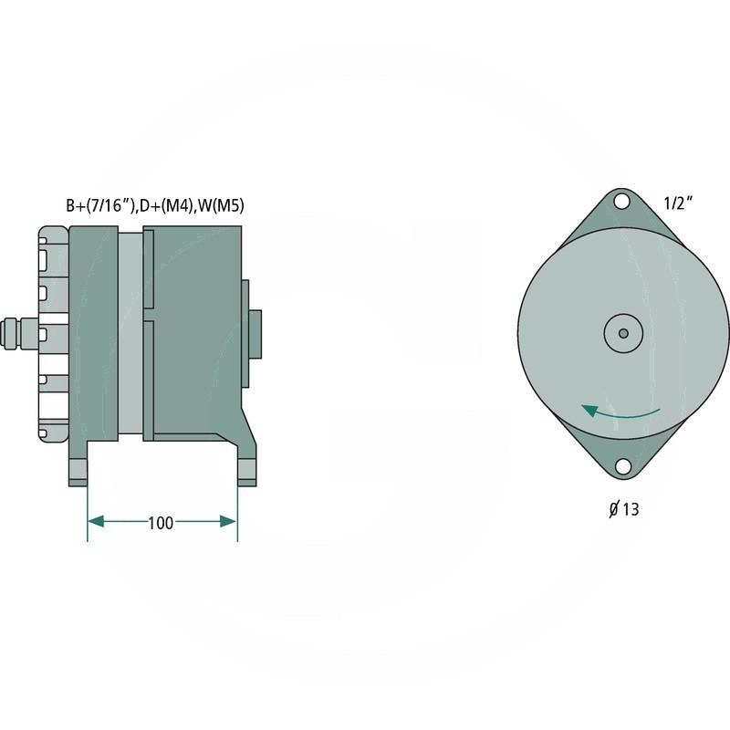 Bosch Alternator | 91448C2,.C2R,.C, 91448C1, 86994128