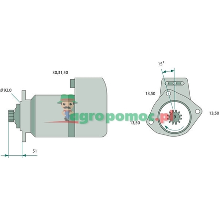 Bosch Starter | 1326930, 0021515301, 0031514501, 0041516001