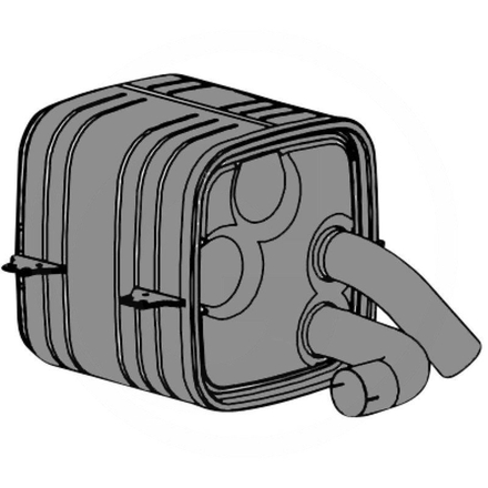 Dinex Abgasschalldämpfer mit Katalysator