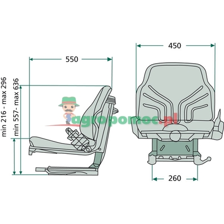 GRAMMER Comfort seat Universo Basic Plus